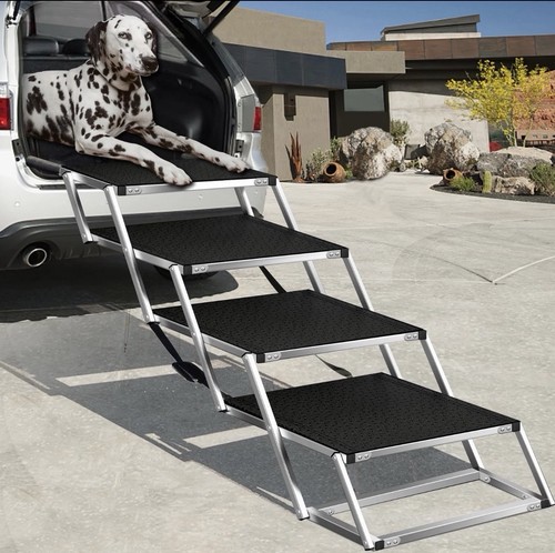 Extra wide dog steps - dog, car