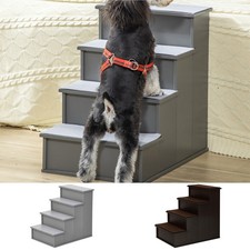 PawHut 4 Step Wooden Dog Steps