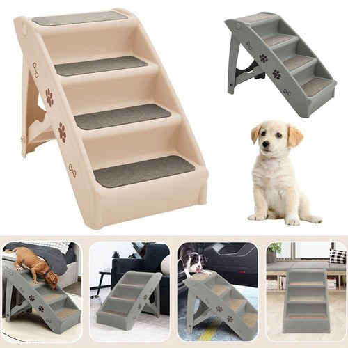 Plastic foldable dog stair - foldable, pet
