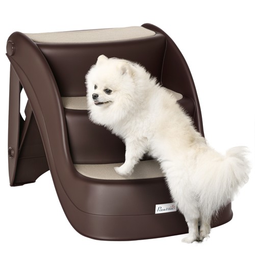 Pawhut foldable pet stairs - pet,