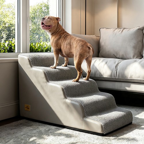 Curved dog stairs ramp - curved,