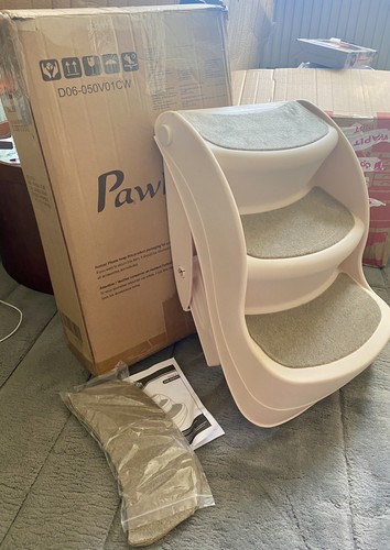 Pawhut foldable pet stairs - foldable, 3