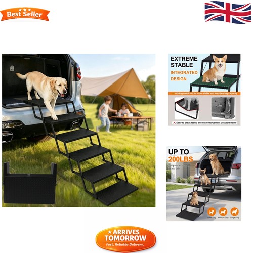 Lightweight folding dog steps - folding,