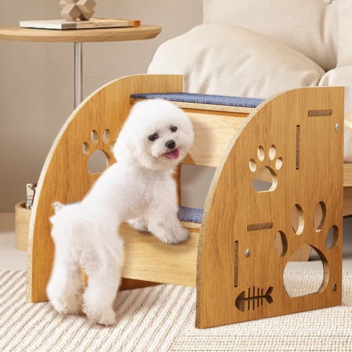 Steps dog stair wooden - 2,