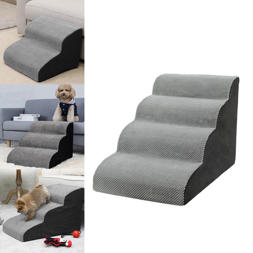 Grey dog stairs - pet, 2/3/4
